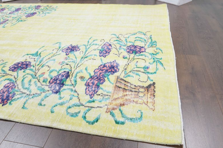 6x9 Handmade Vintage Area Rug