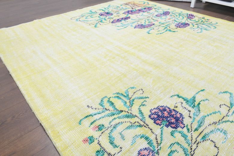 6x9 Handmade Vintage Area Oushak Rug