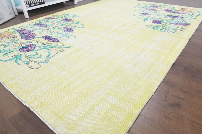 6x9 Handmade Vintage Area Oushak Rug