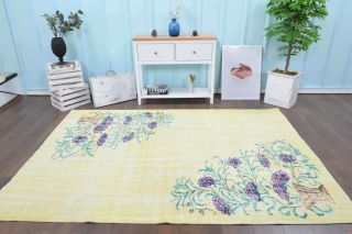 6x9 Handmade Vintage Area Rug - Thumbnail