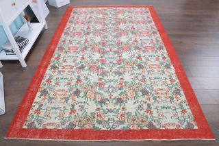 6x9 Handmade Vintage Area Rug - Thumbnail