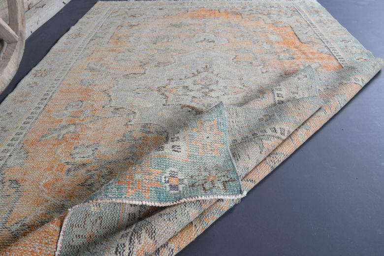 6x9 Handmade Antique Area Anatolian Rug