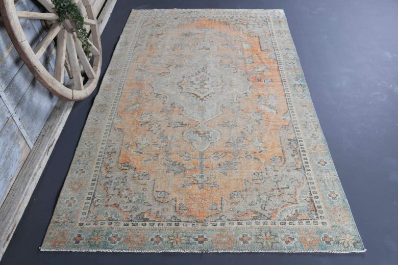 6x9 Handmade Antique Area Anatolian Rug