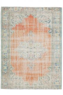 6x9 Handmade Antique Area Anatolian Rug - Thumbnail