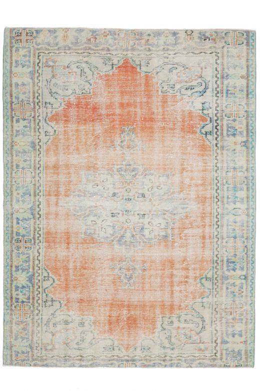6x9 Handmade Antique Area Anatolian Rug