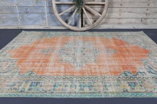 6x9 Handmade Antique Area Anatolian Rug - Thumbnail