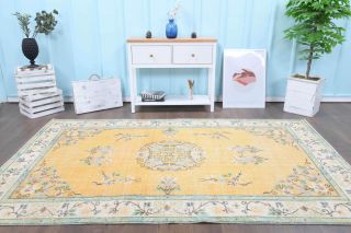 6x9 Handmade Vintage Area Rug - Thumbnail