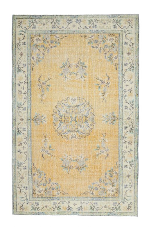 6x9 Handmade Vintage Area Anatolian Rug