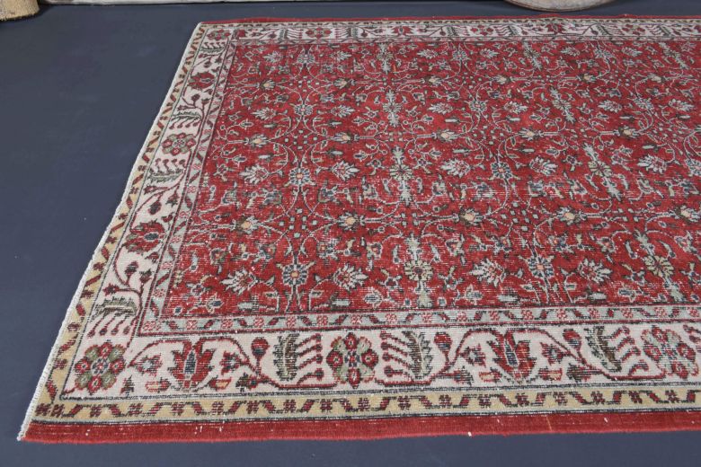 6x9 Handmade Vintage Area Rug