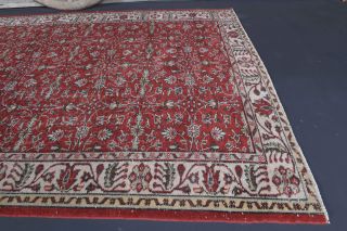 6x9 Handmade Vintage Area Hereke Rug - Thumbnail
