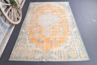 6x9 Antique Oriental Area Rug - Thumbnail