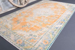 6x9 Antique Oriental Area Rug - Thumbnail