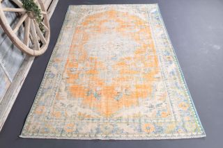 6x9 Antique Oriental Anatolian Area Rug - Thumbnail