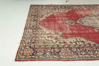 Vintage Red Anatolian Area Rug - Thumbnail
