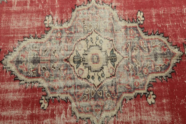 Vintage Red Anatolian Area Rug