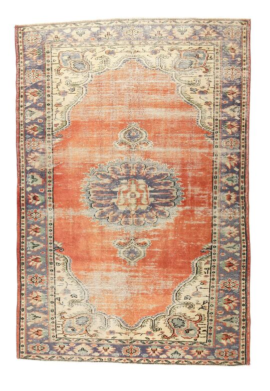 Vintage Red Area Anatolian Rug