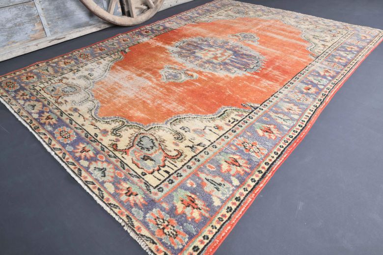 Vintage Red Area Anatolian Rug