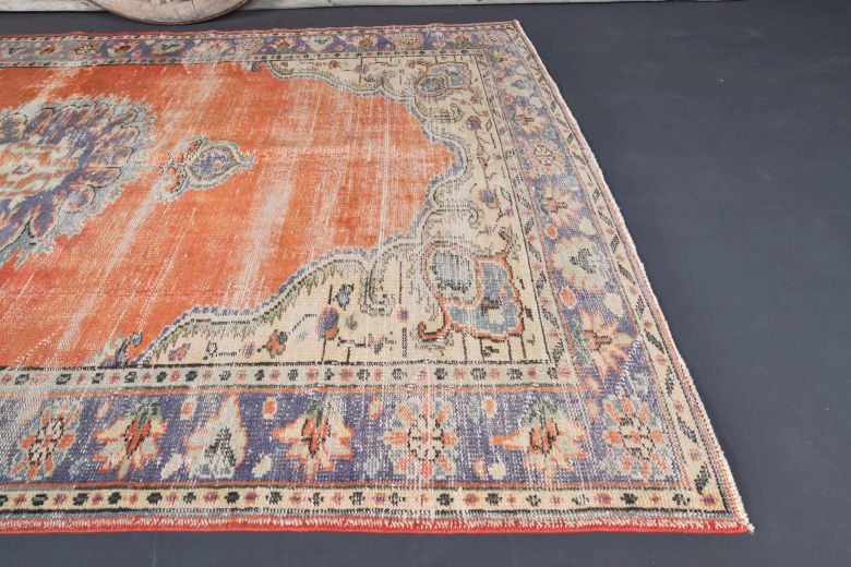 Vintage Red Area Anatolian Rug