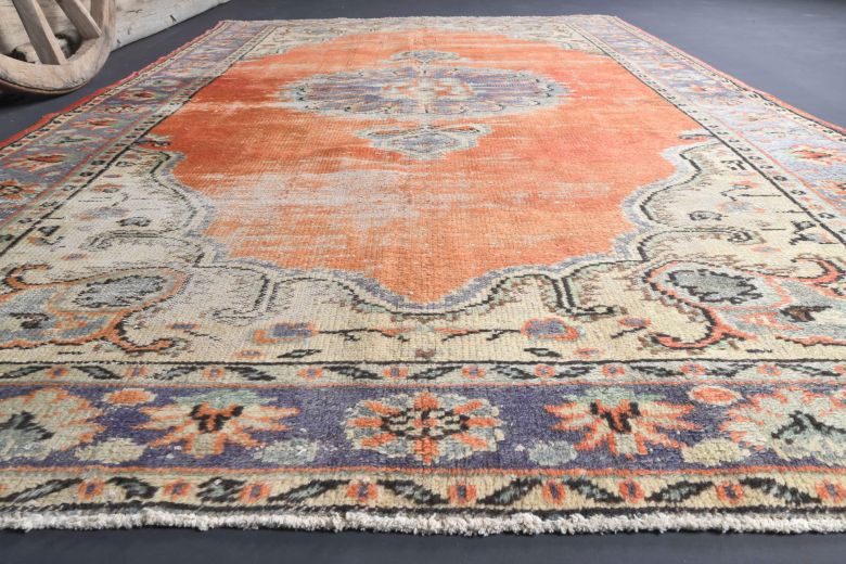 Vintage Red Area Anatolian Rug