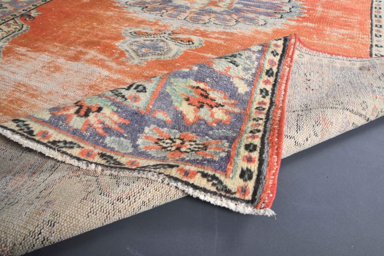 Vintage Red Area Anatolian Rug