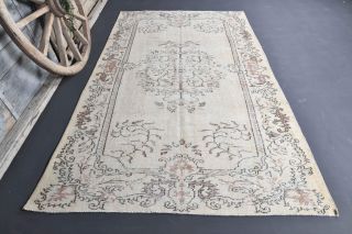 Vintage Beige Anatolian Area Rug - Thumbnail