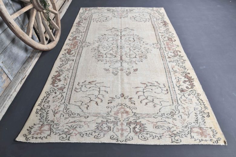 Vintage Beige Anatolian Area Rug