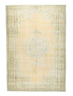 Vintage Orange Anatolian Area Rug - Thumbnail