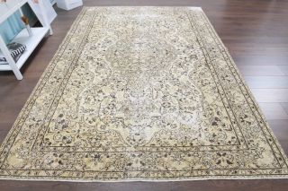 7x10 Handmade Vintage Area Rug - Thumbnail