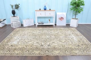 7x10 Handmade Vintage Area Rug - Thumbnail