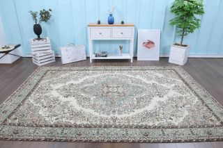 7x10 Handmade Oushak Vintage Area Rug - Thumbnail
