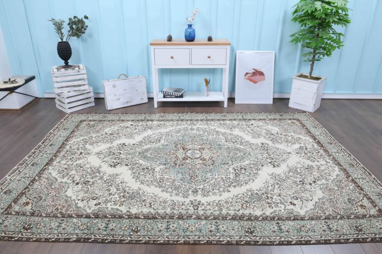 7x10 Handmade Oushak Vintage Area Rug
