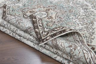 7x10 Handmade Oushak Vintage Area Rug - Thumbnail