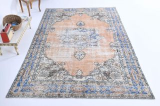 Vintage Oriental Oushak Rug - Thumbnail