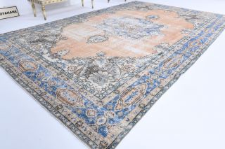 Vintage Oriental Oushak Rug - Thumbnail