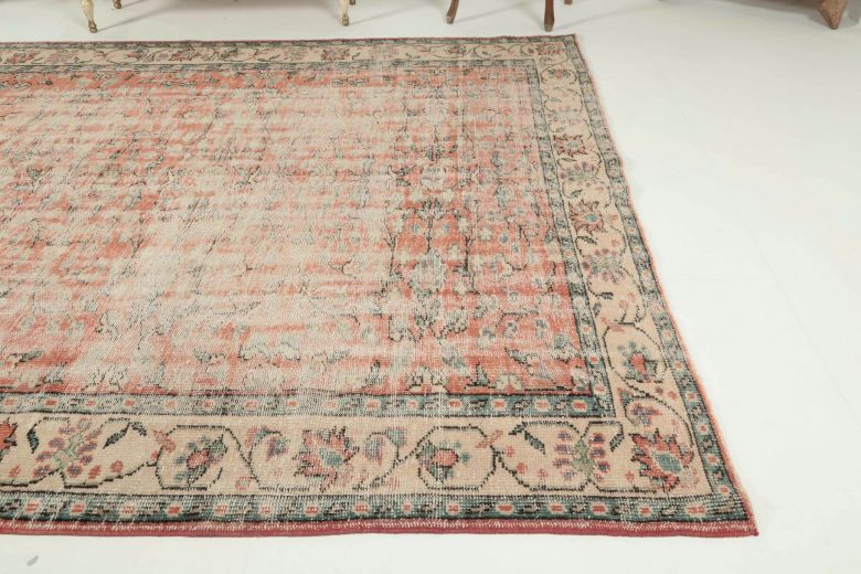 Vintage Orange Area Rug