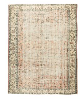 Vintage Floral Anatolian Area Rug - Thumbnail