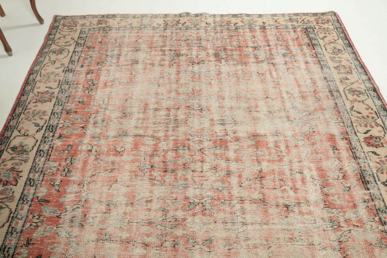 Vintage Floral Anatolian Area Rug