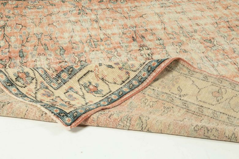 Vintage Floral Anatolian Area Rug
