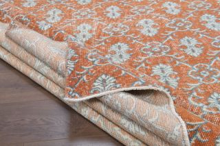 7x11 Handmade Vintage Large Area Rug - Thumbnail