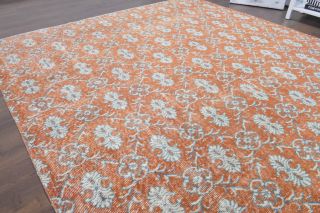 7x11 Handmade Vintage Large Area Rug - Thumbnail