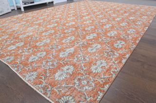 7x11 Handmade Vintage Large Area Rug - Thumbnail