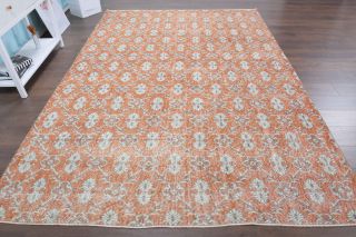 7x11 Handmade Vintage Large Area Rug - Thumbnail