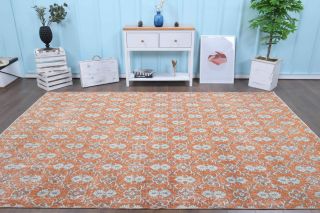 7x11 Handmade Vintage Large Area Rug - Thumbnail