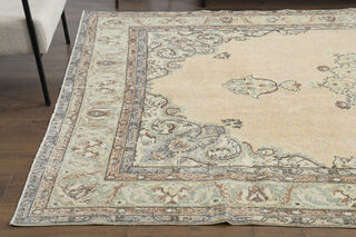 7x11 ORIENTAL Faded Orange Unique Large Area Rug - Thumbnail