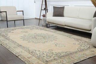 7x11 ORIENTAL Faded Orange Unique Large Area Rug - Thumbnail