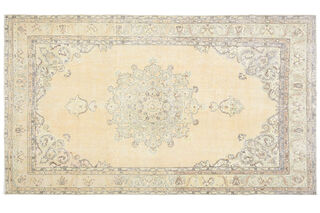 7x11 ORIENTAL Faded Orange Unique Large Area Rug - Thumbnail