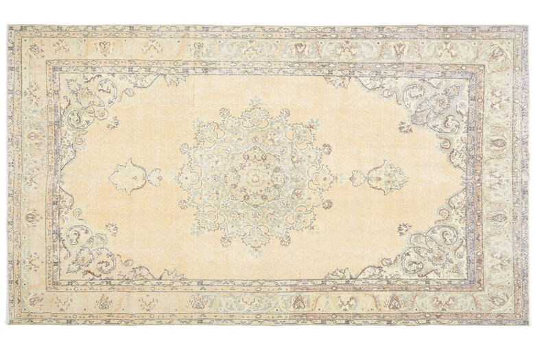 7x11 ORIENTAL Faded Orange Unique Large Area Rug