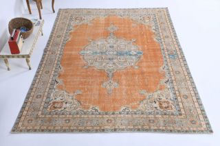 Vintage Medallion Anatolian Area Rug - Thumbnail