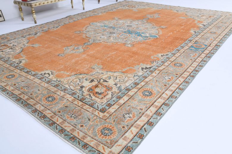 Vintage Medallion Anatolian Area Rug