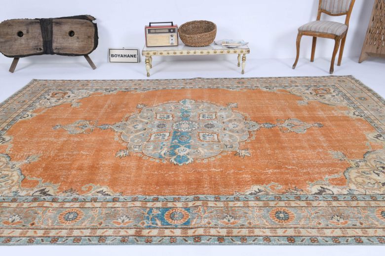 Vintage Medallion Anatolian Area Rug